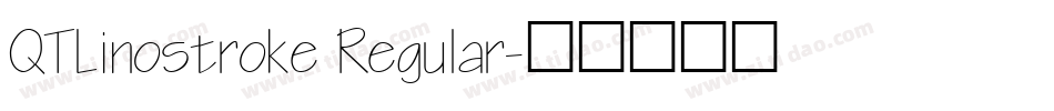 QTLinostroke Regular字体转换